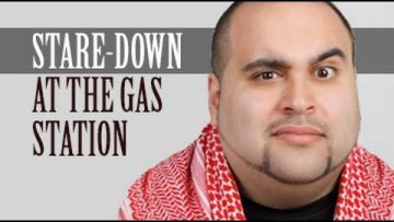 Stare-down at the Gas Station